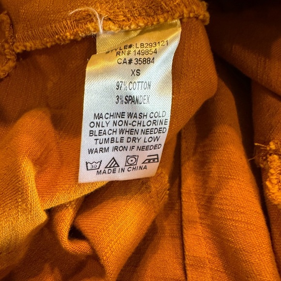 Sage Women's Mustard Button-Front Jumpsuit Sz XS - Picture 13 of 14